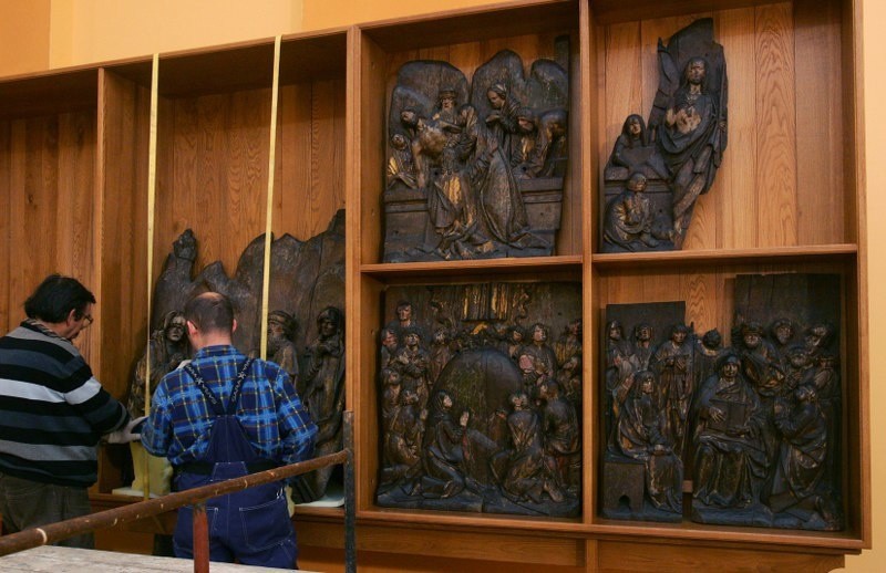 Zabytkowy oltarz w szczecinskim muzeum...