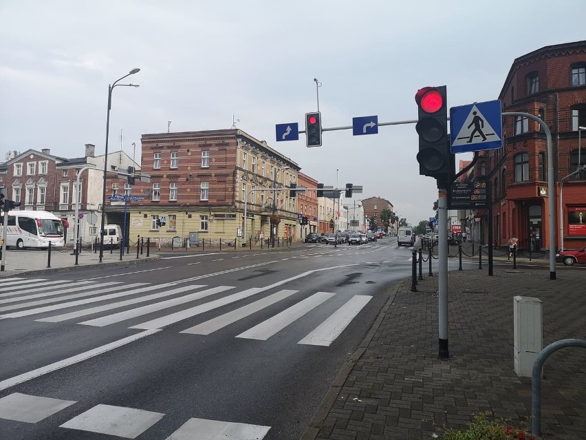 Skrzyżowanie w centrum Piekar Śląskich