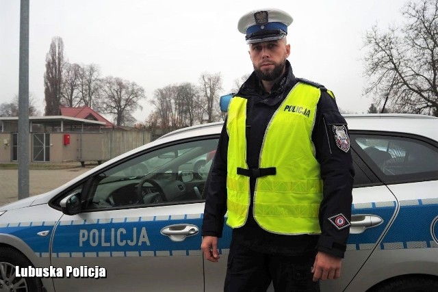 Mł. asp. Tomasz Słonik z sulęcińskiej drogówki był po służbie i zatrzymał pijanego kierowcę.