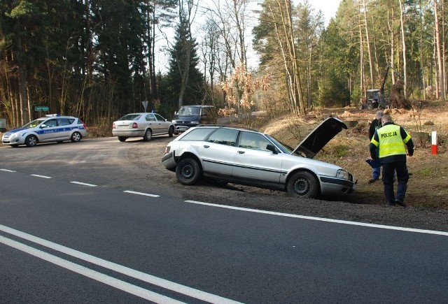 Wypadek na trasie Miastko - Dretyń