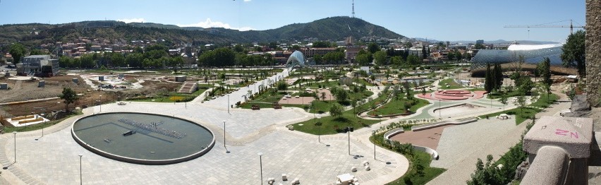 Panorama skweru w Tbilisi