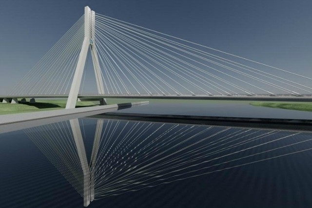 Tak nowy most będzie się prezentował po zakończeniu budowy.