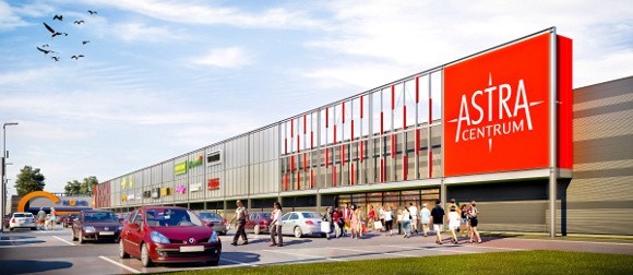 Otwarcie centrum handlowego Astra planowane jest na 2011 rok.