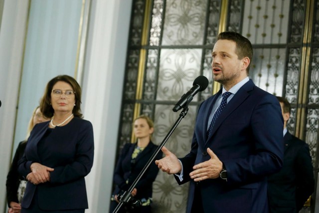 15.05.2020 warszawa rafal trzaskowski nowym kandydatem platformy obywatelskiej w wyborach prezydenckichn/z malgorzata kidawa-blonska , rafal trzaskowskifot. adam jankowski / polska press