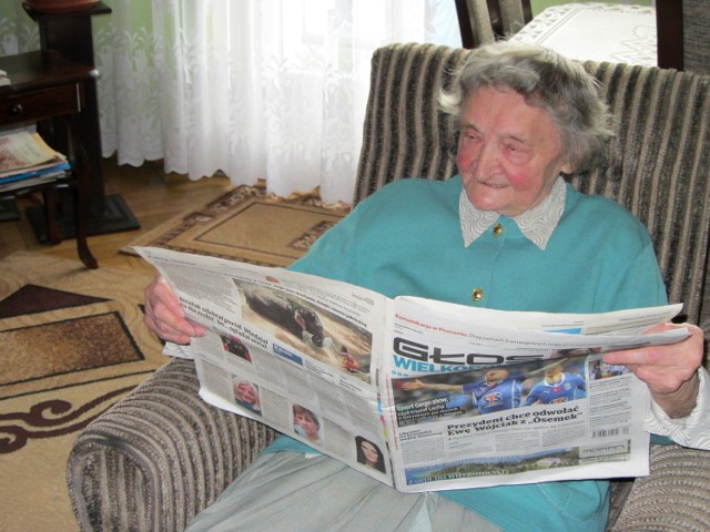 Ma 90 lat i każdy dzień zaczyna od lektury "Głosu Wielkopolskiego"