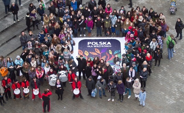 Zdjęcie uczestników konkursu "Polska dla wszystkich"