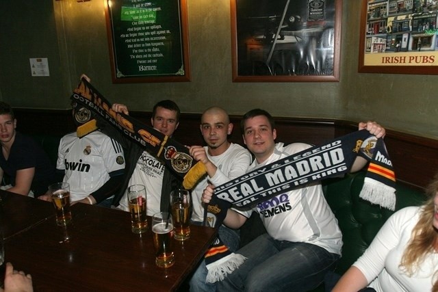 Mecz Real - Borussia w City Pubie w Katowicach