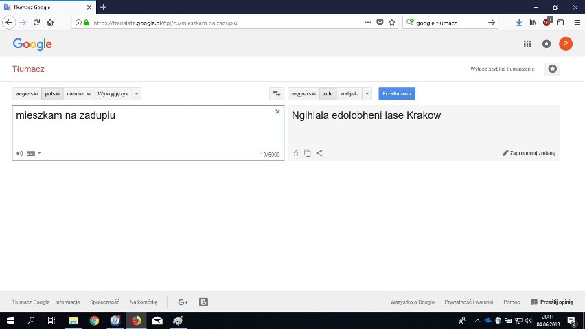 Tłumacz Googla zrobił sobie żarty z Krakowa w różnych językach
