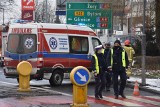 Wypadek w Rybniku. W okolicach przejścia dla pieszych na Wyzwolenia kierowca fiata uderzył w audi