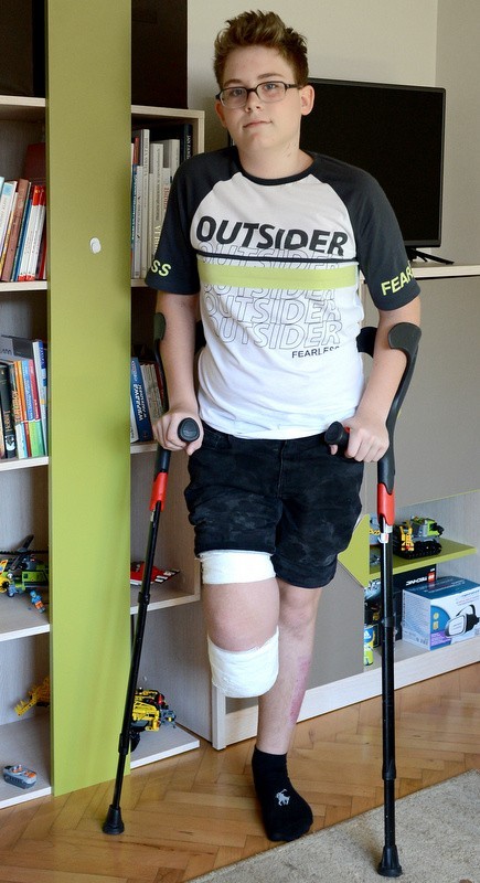 Mateusz Holewa z Rybnika stracił nogę w wypadku. Znowu chce...