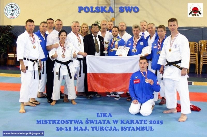 Wrocławski policjant zdobył złoty medal na Mistrzostwach Świata w Karate Shotokan (ZDJĘCIA)