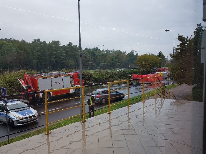 Wypadek na DTŚ w Katowicach. Przy Auchan zginęła kobieta