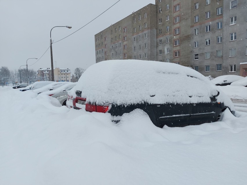 Białystok, 29.01.2021 atak zimy