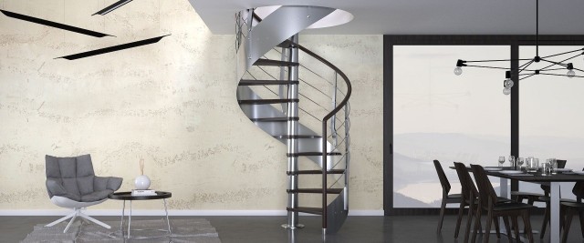 Wybierając schody kręcone lub spiralne zaoszczędzimy miejsce i zyskamy efektowną dekorację wnętrza.
