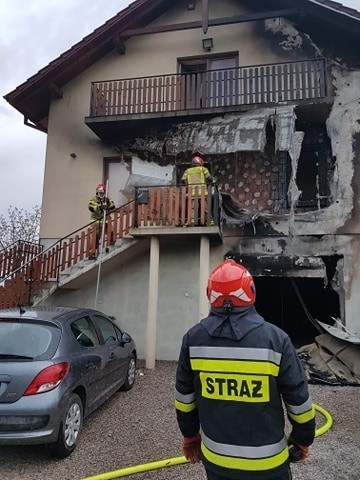 Pożar domu jednorodzinnego w Garlicy Murowanej w gminie...
