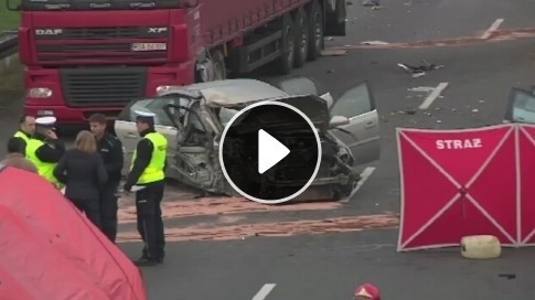 Wypadek na autostradzie A4 w Chorzowie