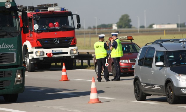 Wypadek 3 samochodów na autostradzie A4 w okolicach Wrocławia. Duże utrudnienia w ruchu