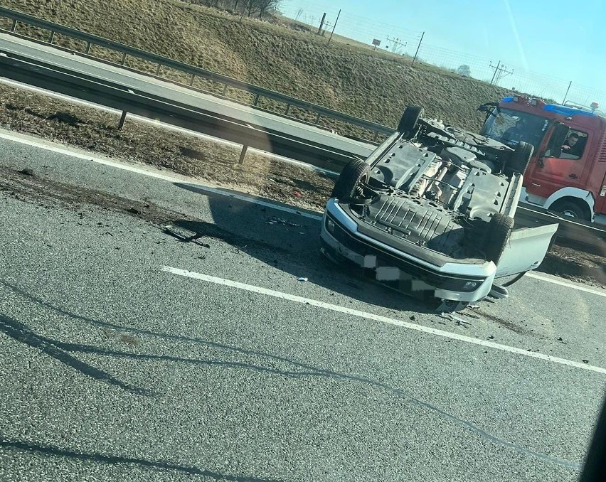 Wypadek na A4 w okolicy Balic