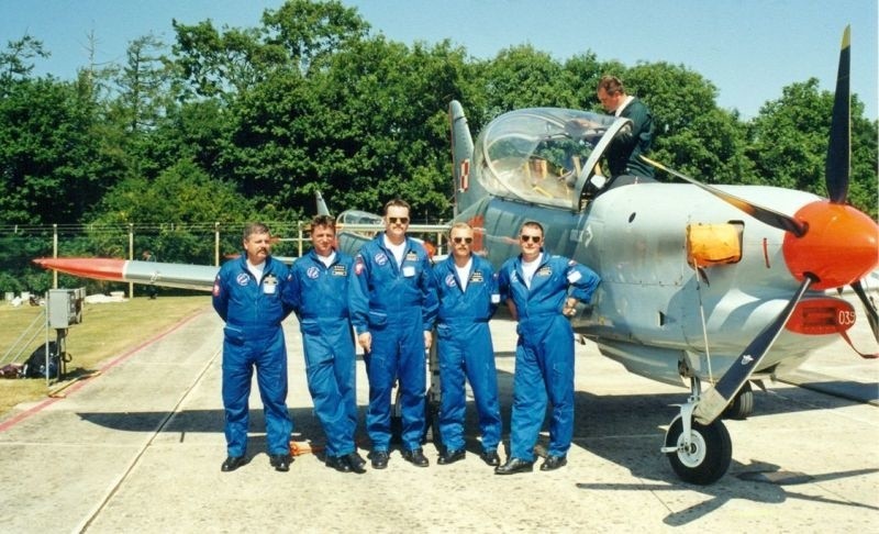 Pierwszy skład liczył 4 pilotów (mjr pil. mgr Janusz...