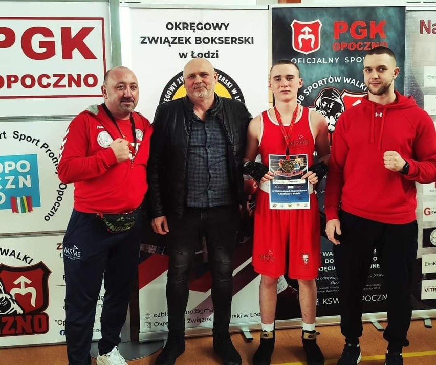 Trener UKS Victoria Boxing Łódź Bogdan Szuba jest dumny ze swoich podopiecznych