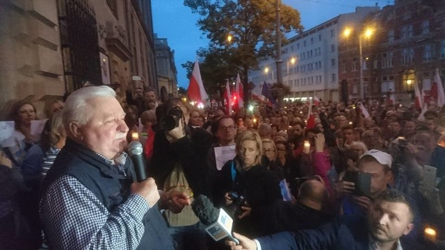 Protest przed Sądem Okręgowym w Gdańsku, 23.07.2017