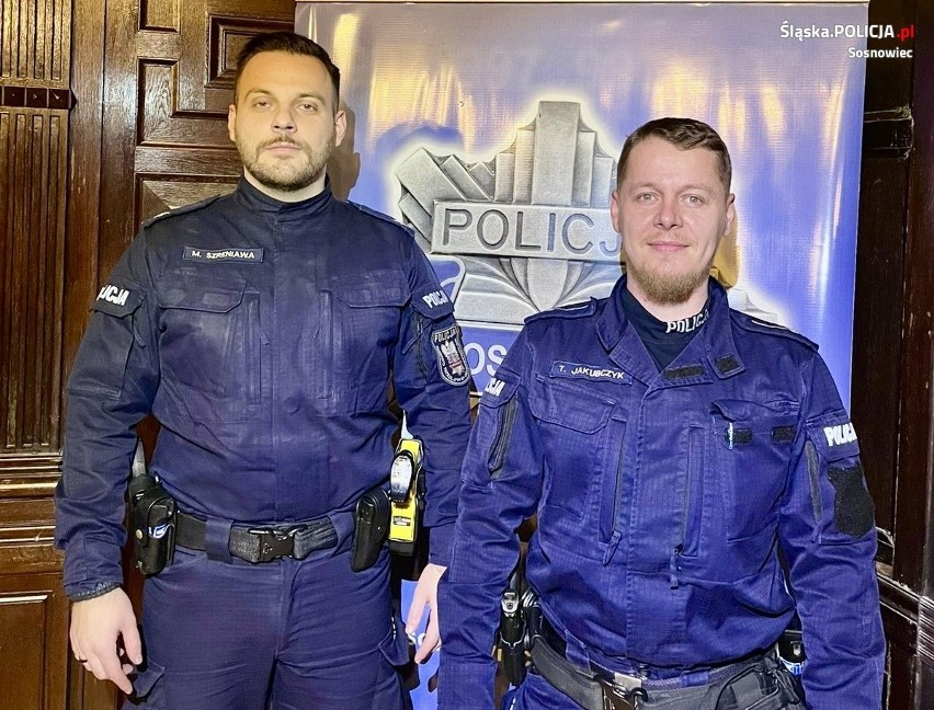 Bohaterskie działanie policjantów z Sosnowca. Mundurowi...