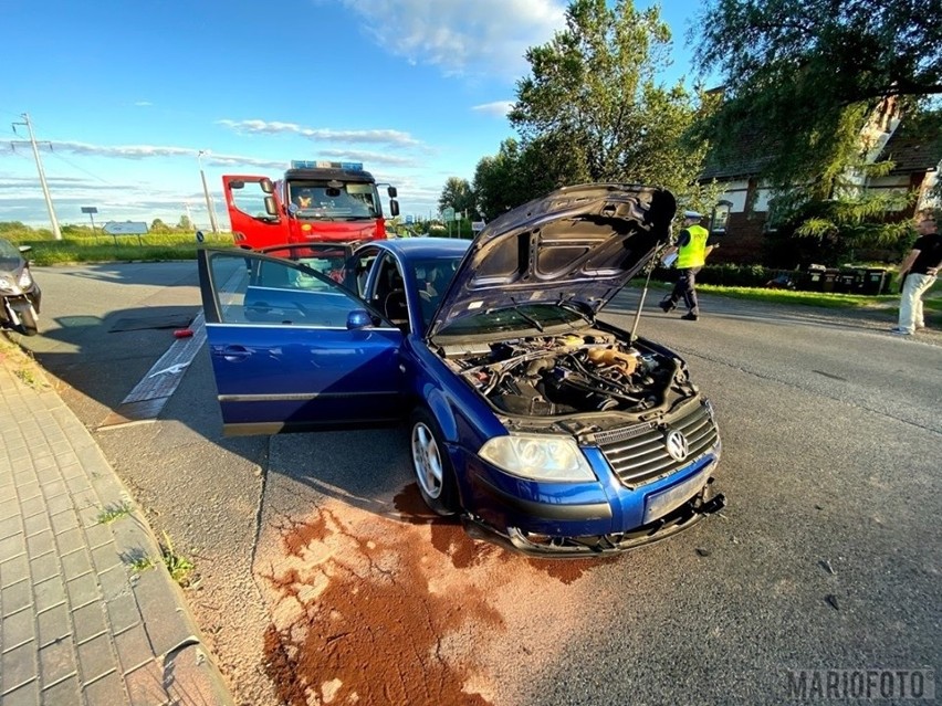 Wypadek przy ul. Norweskiej w Opolu. Zderzyły się dwa auta. Ranna jedna osoba