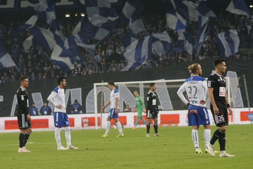 Podczas meczu Lech Poznań - Wisła Płock (2:1) atmosfera na...