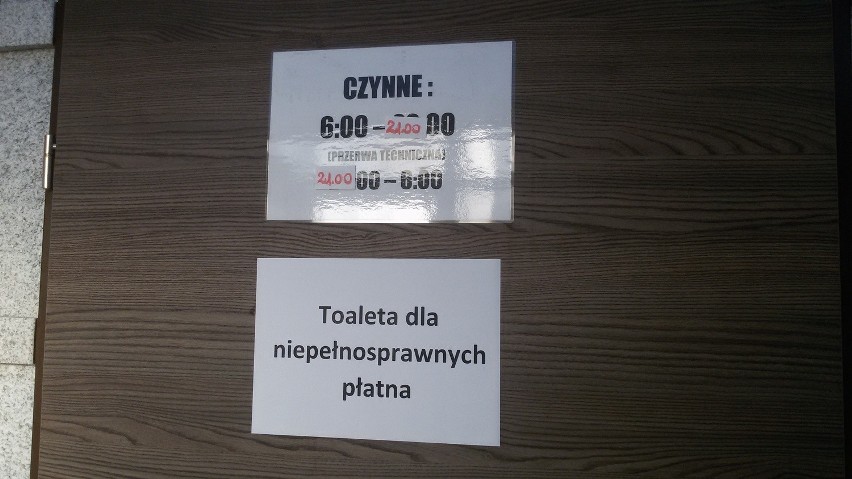 Niby Dworzec klasy premium w Gliwicach, a cena za toaletę i...