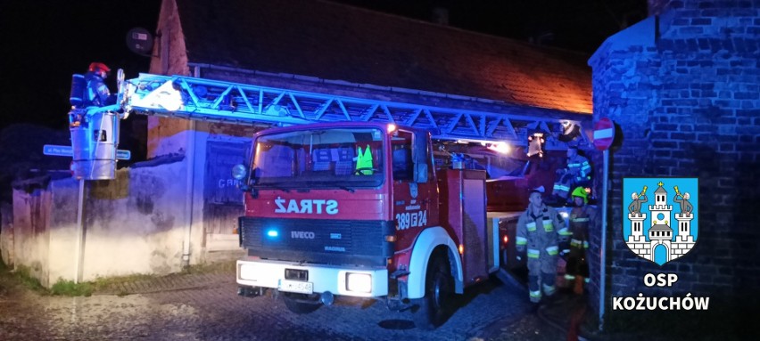 Pożar kamienicy na Placu Matejki w Kożuchowie. Na miejsce...