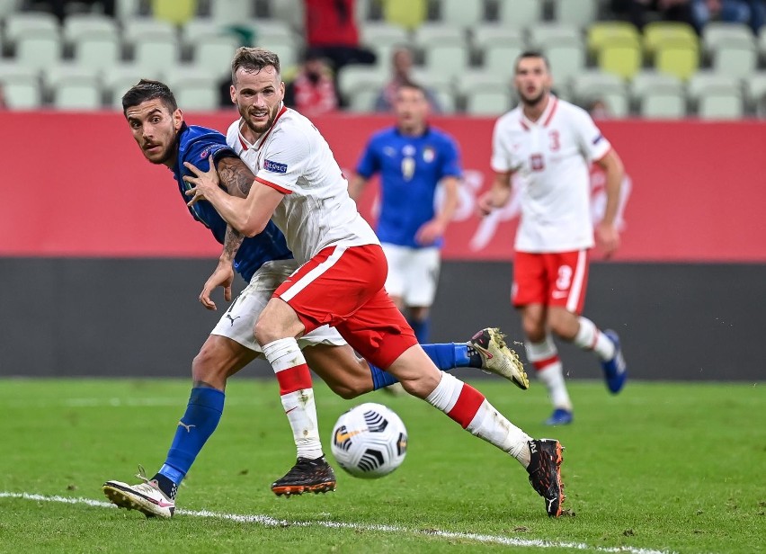 Mecz Ligi Narodów Polska - Włochy, w Gdańsku było 0:0