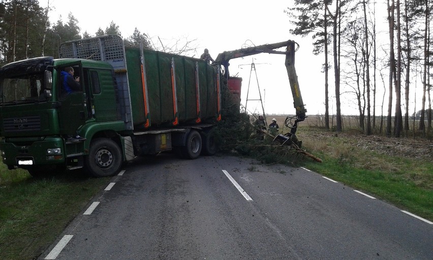 Skutki wichury w Kołobrzegu. Zdjęcie archiwalne z grudnia...