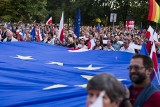 "Europo, nie odpuszczaj!" Protest w obronie sądów w Krakowie