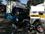 Tragedia w Zarzeczu. W zderzeniu ciężarówek zginął 60-letni kierowca (ZDJĘCIA)