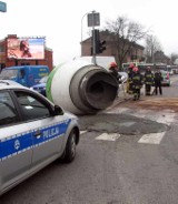 Wypadek betoniarki. Film i zdjęcia