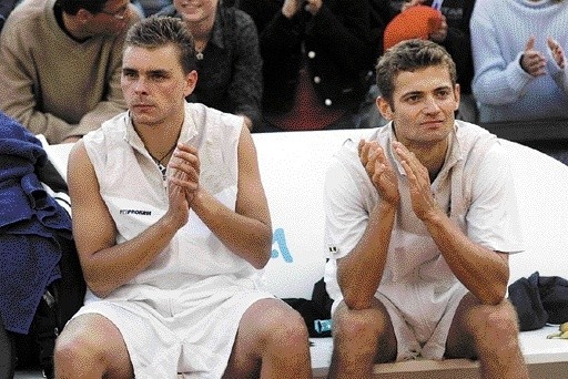 Marcin Matkowski (z lewej) i Mariusz Fyrstenberg są w Australian Open w wyśmienitej formie - przede wszystkim serwisowej.