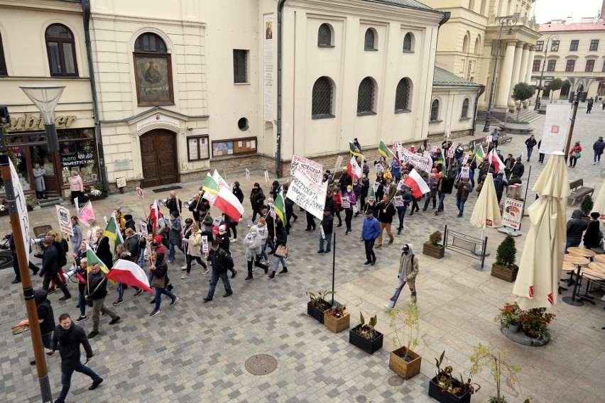 Mieszkańcy gminy Chełm protestowali w Lublinie przeciwko przyłączeniu sołectw do miasta Chełm. Zobacz zdjęcia i wideo