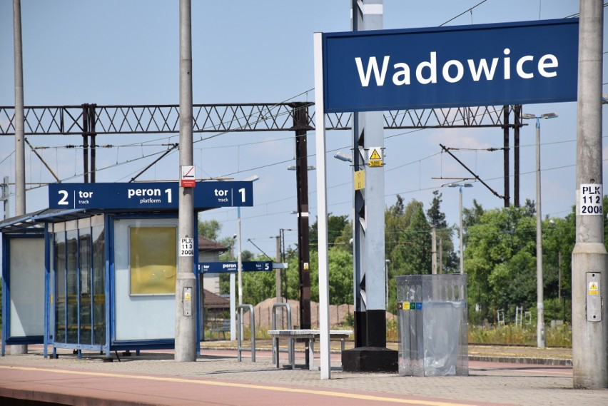 Peron PKP w Wadowicach