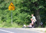Niebezpieczny handel przy drogach w okolicach Kozienic