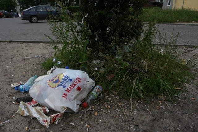 Śmietnisko przy ulicy Żytniej w Kielcach.