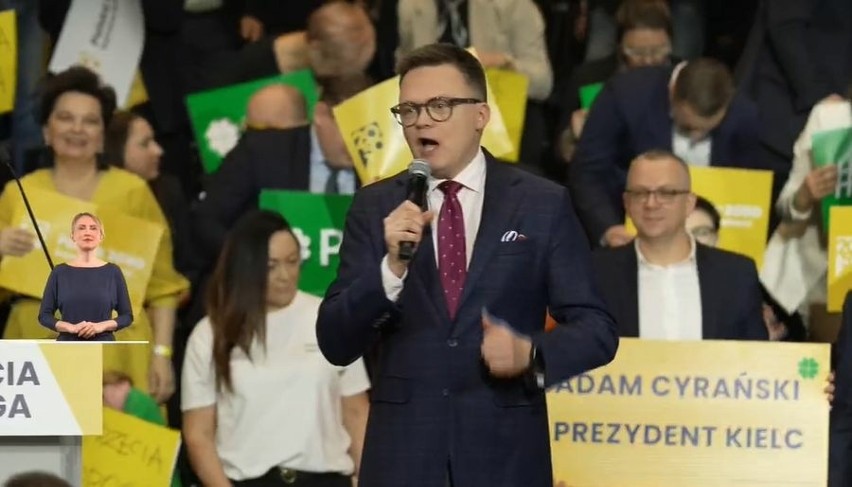 Szymon Hołownia w Kielcach na konwencji samorządowej