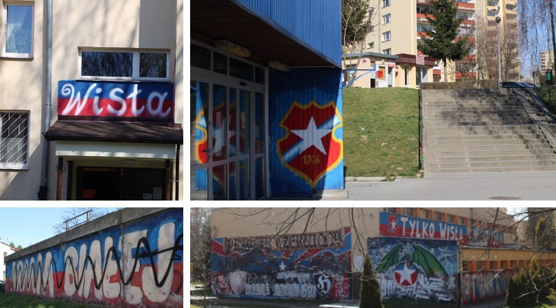 Wisła Kraków (nie tylko) na murach. Prądnik Czerwony. Graffiti, malunki i bazgroły [ZDJĘCIA]