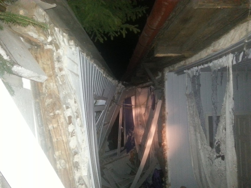 Wybuchł gaz w Starachowicach. Dom jest zniszczony