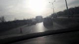 TiR wjechał w barierki. Korek na A4 w Katowicach