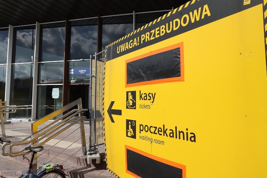 Na terenie dworca PKP we Włocławku trwają jeszcze prace/