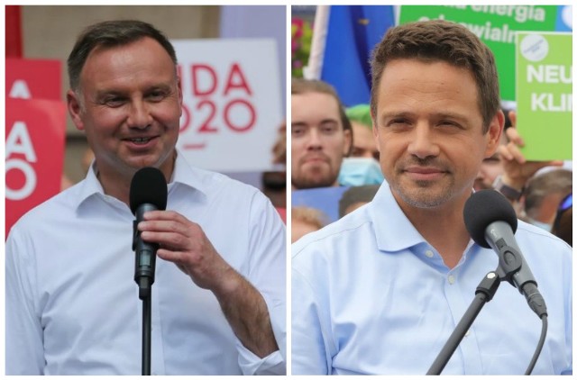 Na cztery zestawione sondaże, dwa dają nieznaczną przewagę Andrzejowi Dudzie, a dwa - Rafałowi Trzaskowskiemu.