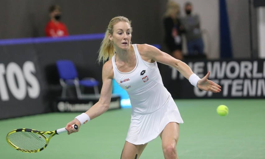 16.04.2021. Bytom: Mecz Billie Jean King Cup Polska -...