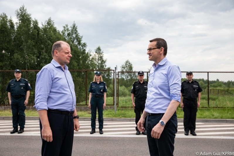 Premier Morawiecki wraz z premierem Litwy uroczyście otworzyli granicę polsko-litewską w Budzisku (zdjęcia)