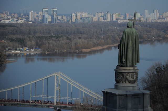 Kijów. Pomnik św. Włodzimierza