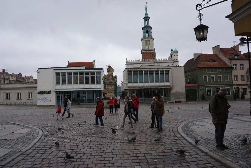 Tak w niedzielne południe wyglądał Stary Rynek i jego...